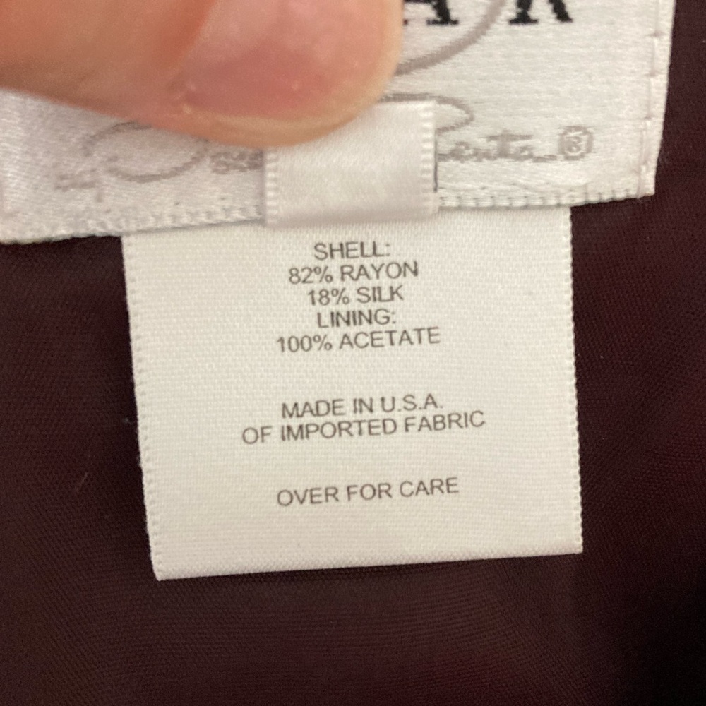 Oscar by Oscar de la Renta wine velvet tank top, sz 14.  Never worn but no tags. - Picture 5 of 5